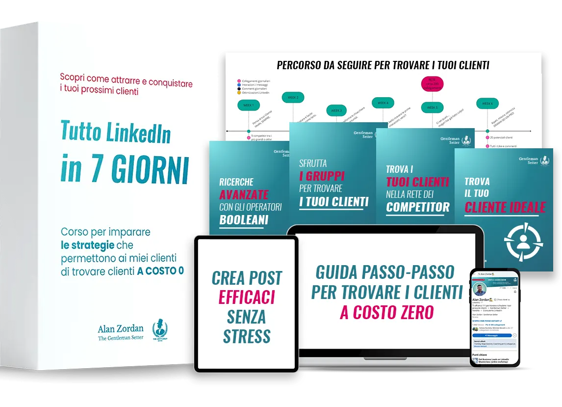 corso gratuito linkedin trovare clienti lead generation linkedin